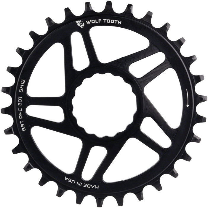 Wolf Tooth Components Cinch Boost Chainring (HG+), 30T - Black