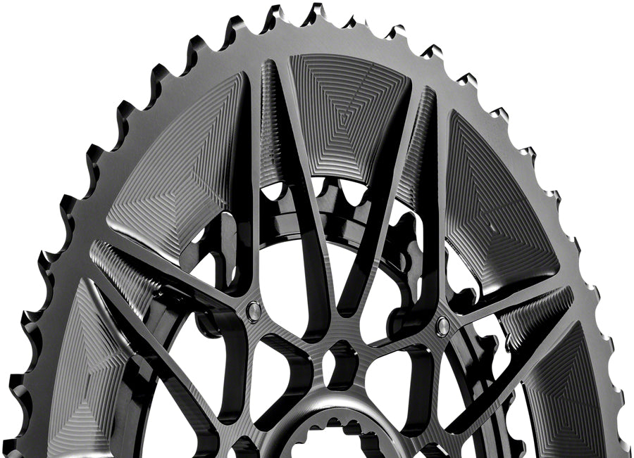 absoluteBLACK Oval SpideRing Cannondale Road Chainring Set,  52/36T