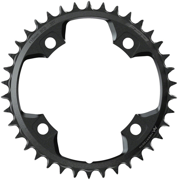 FSA (Full Speed Ahead) Gossamer Pro MegaTooth Chainring - 38t, 110 FSA ABS BCD, 4-Bolt, Aluminum, For 1 x 11-Speed, Black
