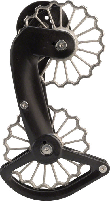 CeramicSpeed Oversized Pulley Wheel System for SRAM eTap - Coated Races, 3D Printed Titanium Pulley, Carbon Cage, Ti