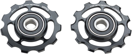 CeramicSpeed Pulley Wheels for Compatible with Shimano XT/XTR 11-Speed - 11 Tooth, Alloy, Black
