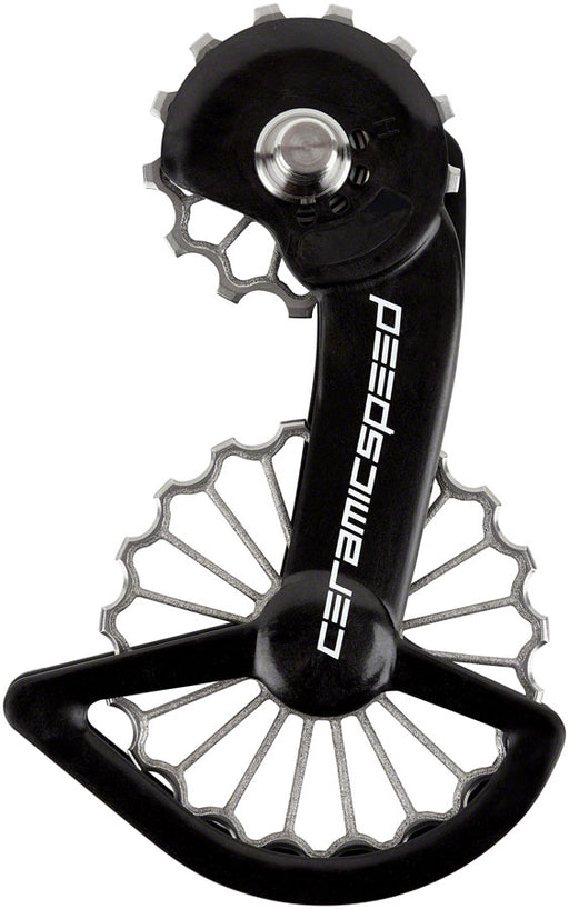 CeramicSpeed Oversized Pulley Wheel System for Compatible with Shimano Dura Ace 9200/Ultegra 8100 - Coated Races, 3D Printed Ti Pulley, Carbon Cage