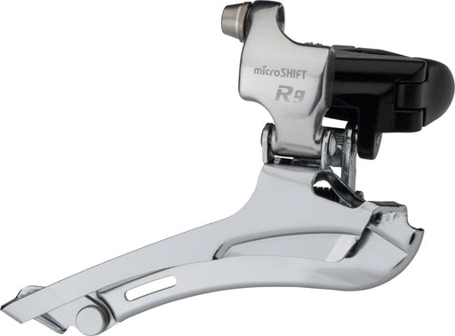 microSHIFT R9 Front Derailleur 9-Speed Double, 52T Max, 31.8/34.9 Band Clamp, Compatible with Shimano Compatible