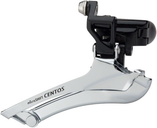 microSHIFT Centos Front Derailleur 10-Speed Double, 28.6/31.8/34.9 Band Clamp, Compatible with Shimano Compatible