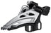 Shimano Deore FD-M4100-E Front Derailleur - 10-Speed, Double, Side Swing, Front Pull, E-Type Mount, Silver/Black