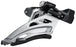 Shimano Deore FD-M4100-M Front Derailleur - 10 Speed, Double, Side Swing, Front Pull, Clamp Band, Silver/Black