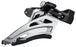 Shimano Deore FD-M5100-M Front Derailleur - 11-Speed, Double, Mid Clamp, Front Pull, Clamp Band, Black/Silver