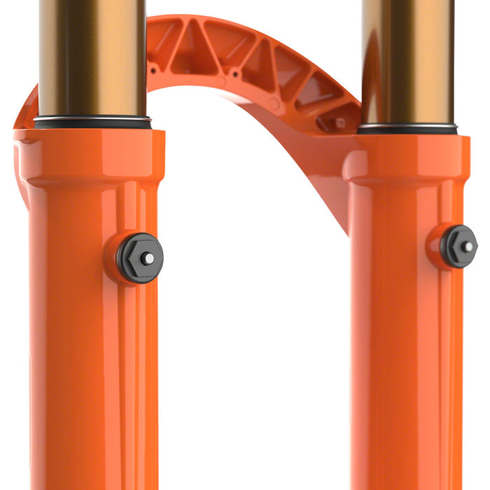 Compatible with Fox 40 Factory Suspension Fork - 27.5", 203 mm, 20 x 110 mm, 48 mm Offset, Shiny Orange, Grip 2