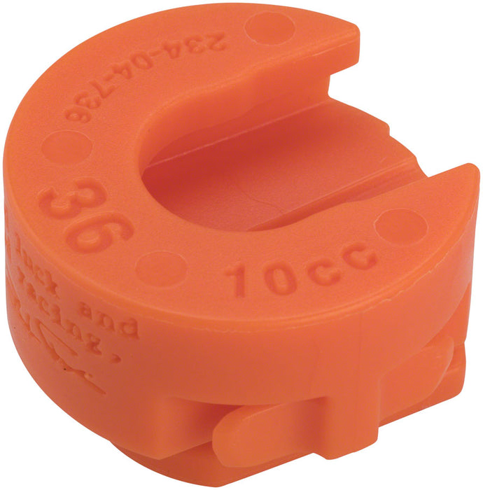 Fox Shox Volume Spacer, 10cc, Orange, 36 Float NA2, Bag/5 803-01-664