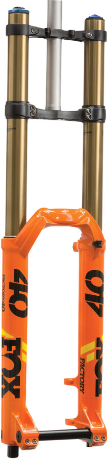 Compatible with Fox 40 Factory Suspension Fork - 27.5", 203mm, FLOAT, GRIP2 Damper, 20 x110mm, 52mm Offset, Shiny Orange