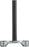 RockShox Lower Crown/Steerer, 35mm BoXXer C1, 0mm Offset (36mm total offset on 27.5, 46mm total offset on 29"), Gray