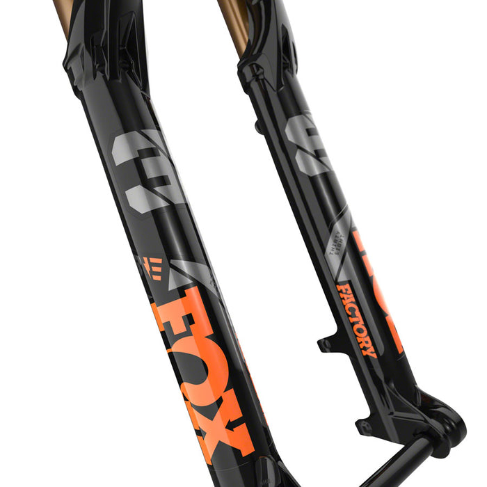 FOX 38 E-Optimized Factory Suspension Fork - 27.5", 180 mm, 15QR x 110 mm, 44mm Offset, Shiny Black, GRIP 2