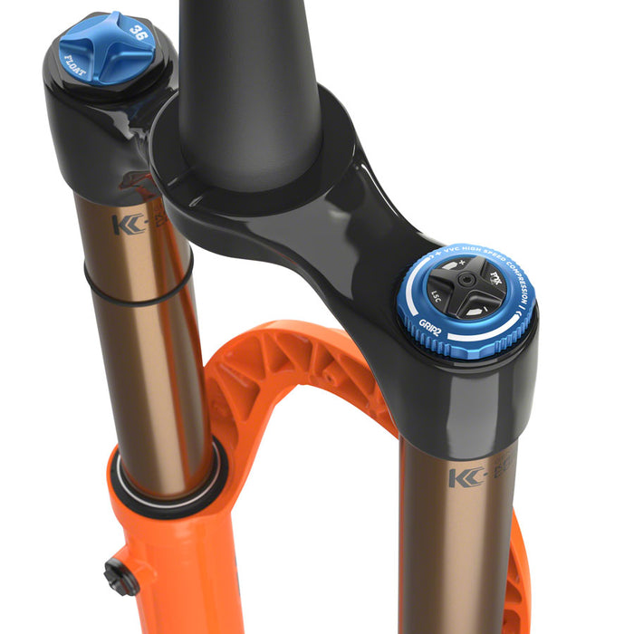 FOX 36 Factory Suspension Fork - 29", 160 mm, 15QR x 110 mm, 44 mm Offset, Shiny Orange, GRIP2