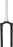 RockShox CSU, Reba Solo Air, 27.5", Tapered Aluminum Steerer, Diffusion Black, A7 130-150mm