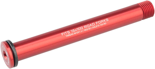 Wolf Tooth Front Thru Axle - 15 x 100mm Road, Red