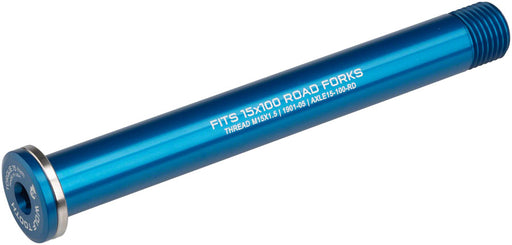 Wolf Tooth Front Thru Axle - 15 x 100mm Road, Blue