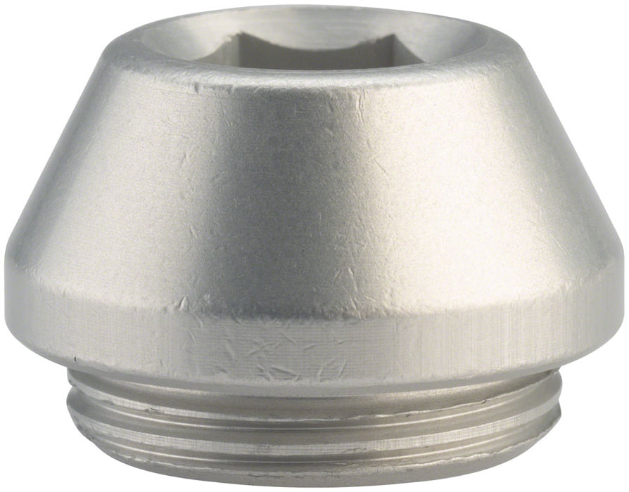 Wolf Tooth 12mm Rear Thru Axle Axle Cap Silver