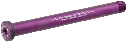 Wolf Tooth Front Thru Axle - RockShox, 15 x 110mm, Purple