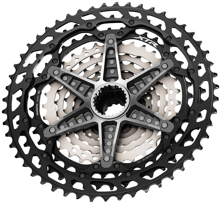 Shimano XTR CS-M9100 Cassette - 12 Speed, 10-51t, Black/Gray, Microspline