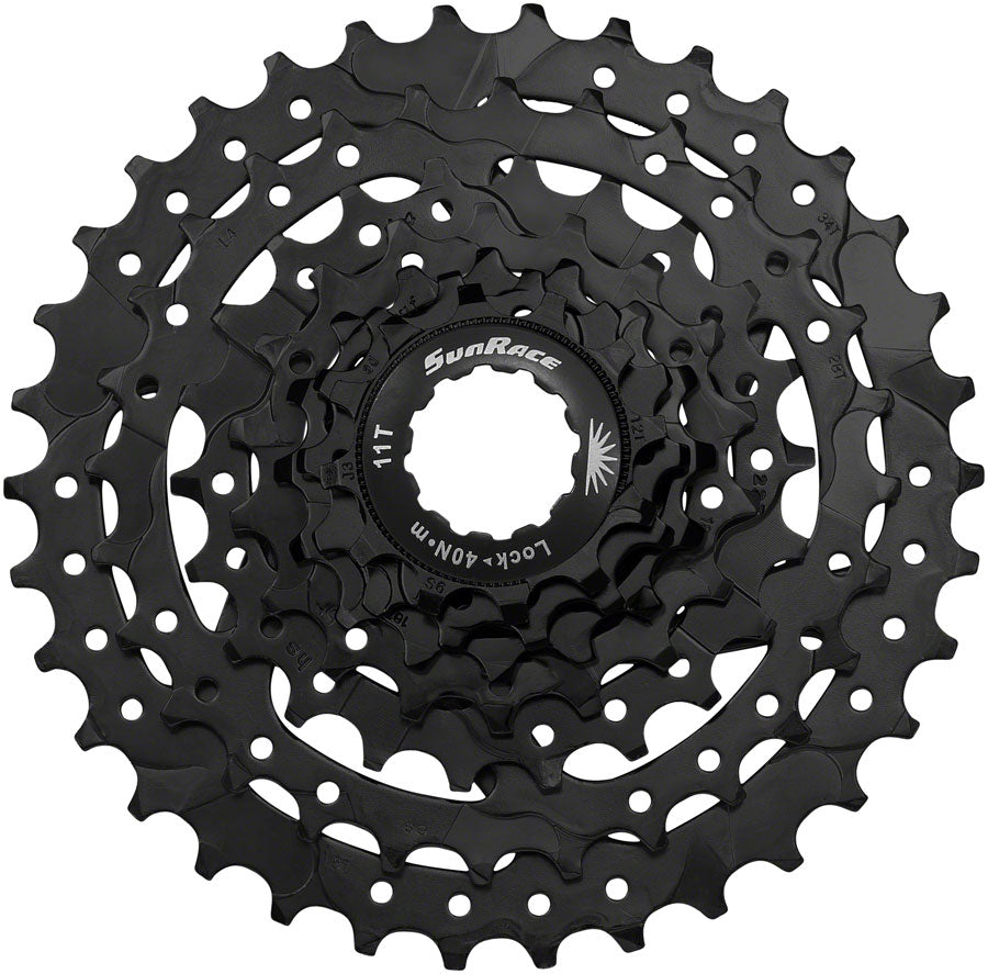 SunRace M4 Cassette - 7-Speed, 12-34t, Black