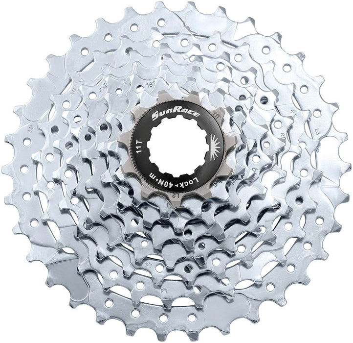 SunRace M55 Cassette - 8-Speed, 11-34t, Zinc