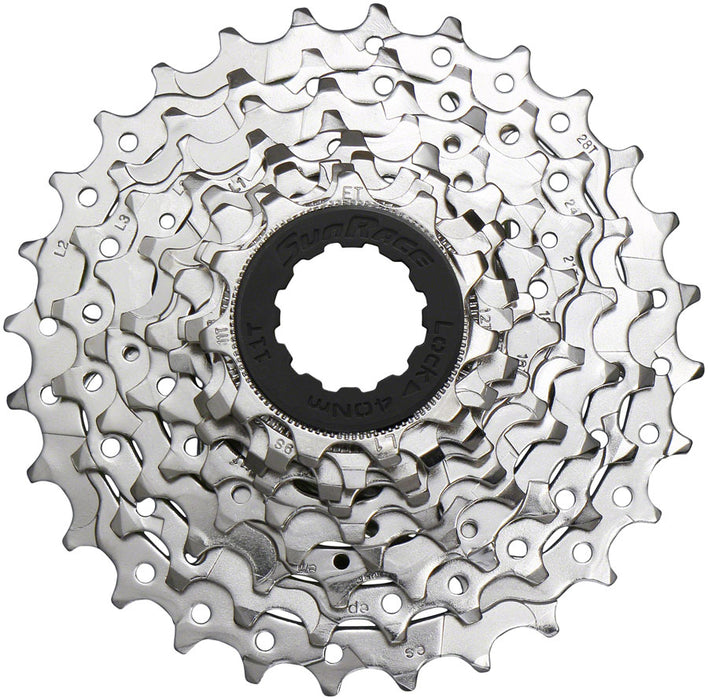 SunRace M96 Cassette - 9-Speed, 11-28t, Nickel