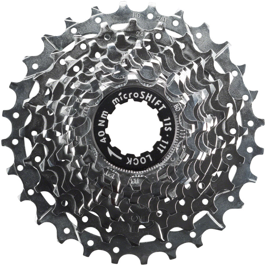 microSHIFT H11 Cassette - 11 Speed, 11-25t, Chrome Plated
