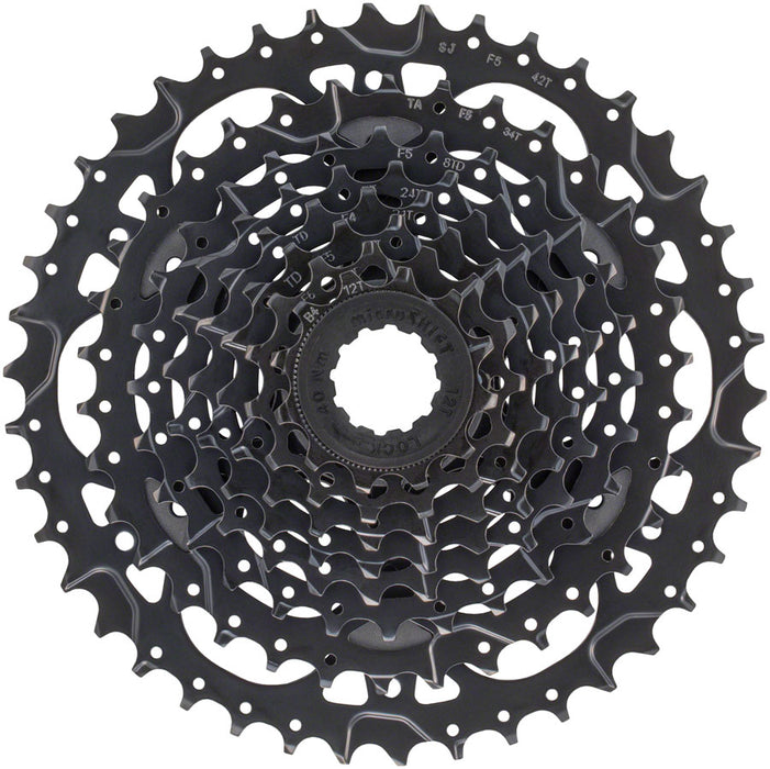 microSHIFT Acolyte Cassette - 8 Speed, 12-42t, Black, ED Coated