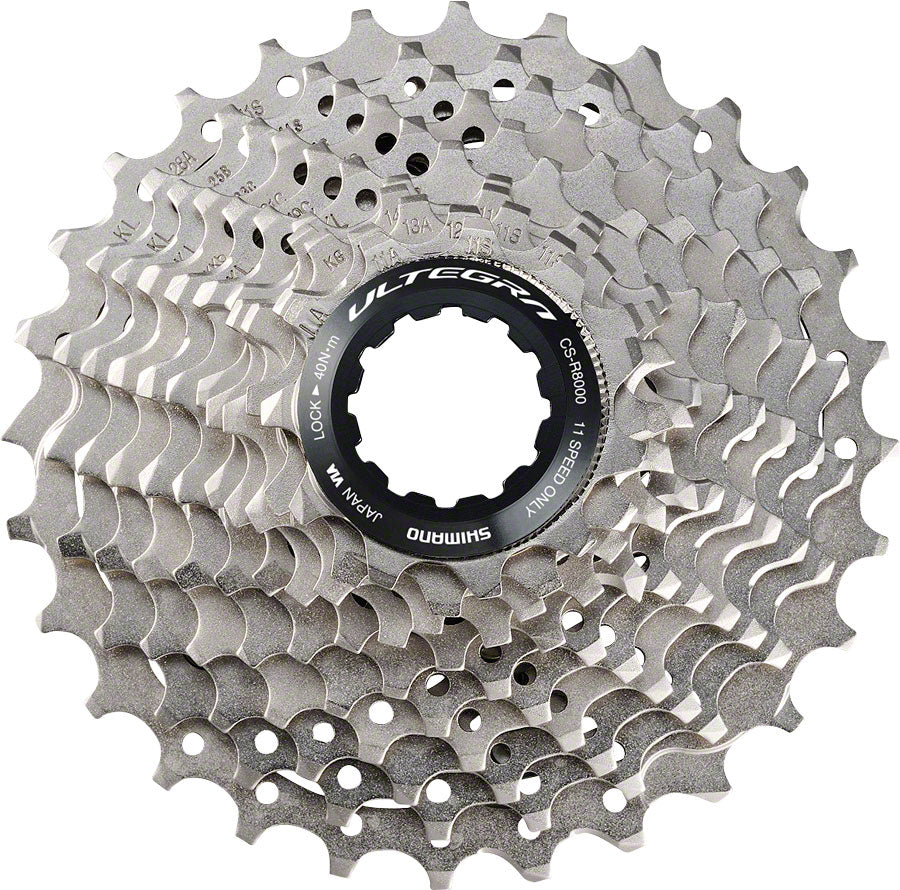 Shimano Ultegra CS-R8000 Cassette - 11 Speed, 14-28t, Silver