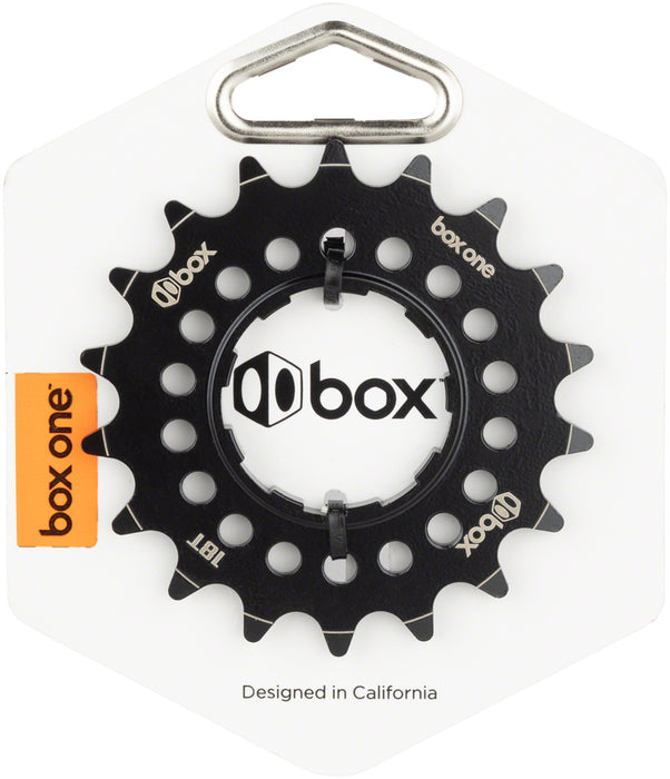BOX Box One 3/32" CNC Cr-Mo Cog, Black - 18t