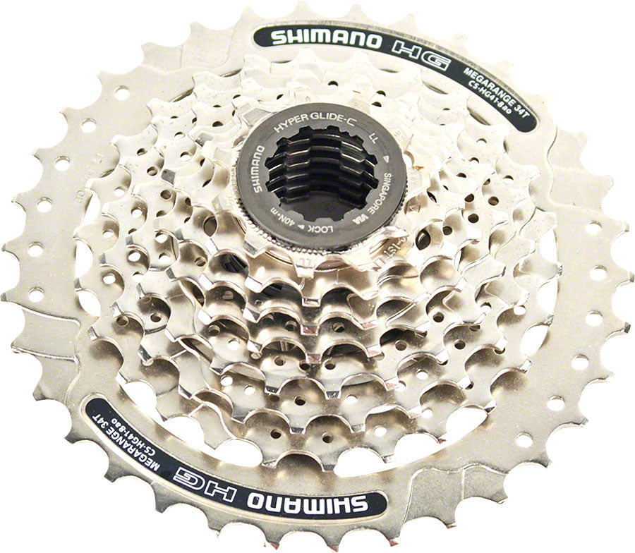 Shimano CS-HG41 Cassette - 8 Speed 11-30t Silver Mega Range