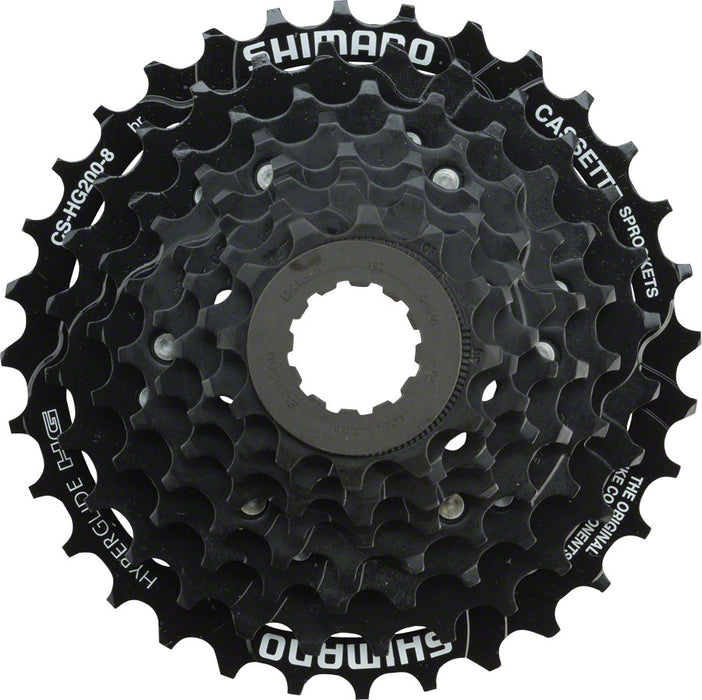 Shimano Tourney CS-HG200 Cassette - 8 Speed, 12-32t, Black