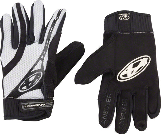 Answer BMX Gloves - Black, Full Finger, Medium