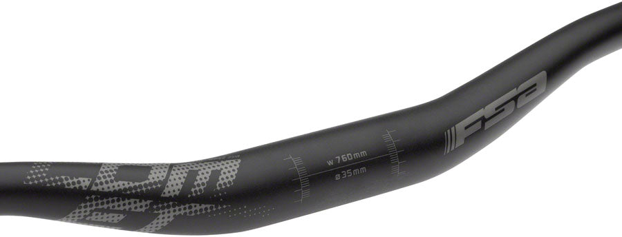 Full Speed Ahead Comet Riser Handlebar - Aluminum, 35.0mm, 25mm Rise, 760mm, Black