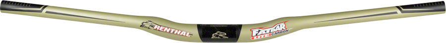 Renthal FatBar Lite Carbon Handlebar: 20mm Rise 740mm Width 31.8mm Gold Limited Edition