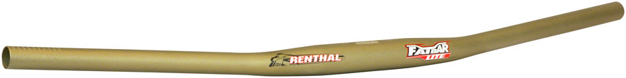 Renthal FatBar Lite Zero Rise Handlebar: 31.8mm, 0x780mm, Gold