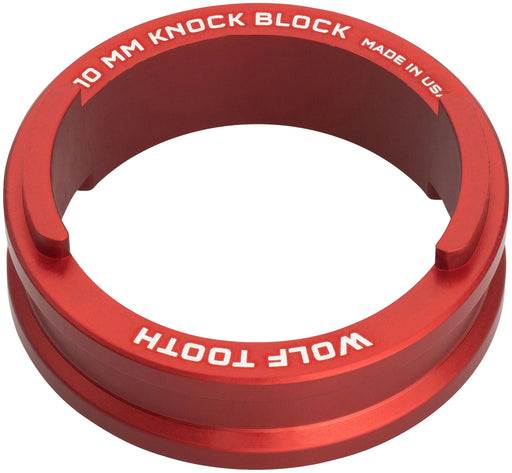 Wolf Tooth Headset Spacer Knock Block - 10mm, Red