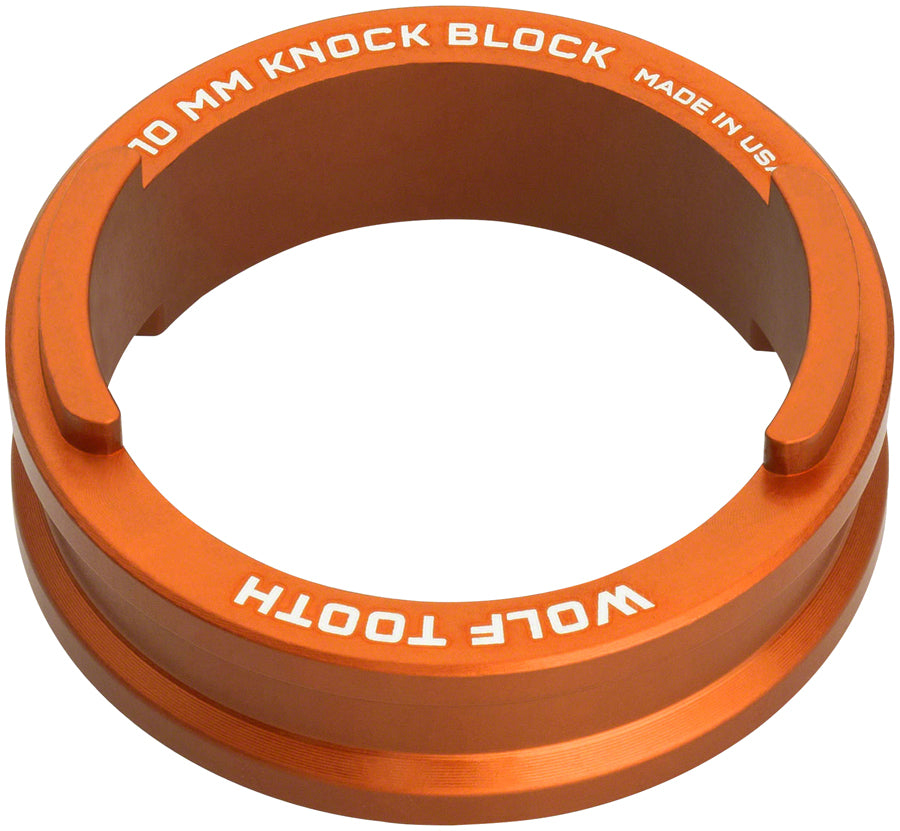 Wolf Tooth Headset Spacer Knock Block - 10mm, Orange