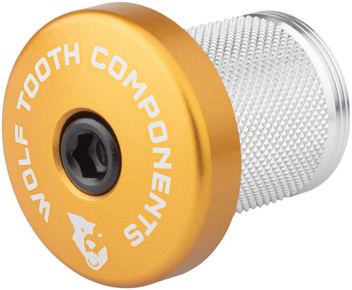 Wolf Tooth Compression Plug with Integrated Spacer Stem Cap, Gold