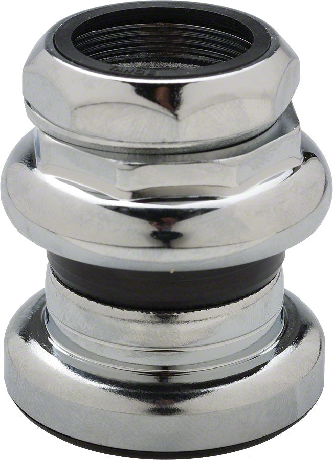 Tange-Seiki Passage New 1" Threaded Headset: 26.4mm Crown Race Chrome