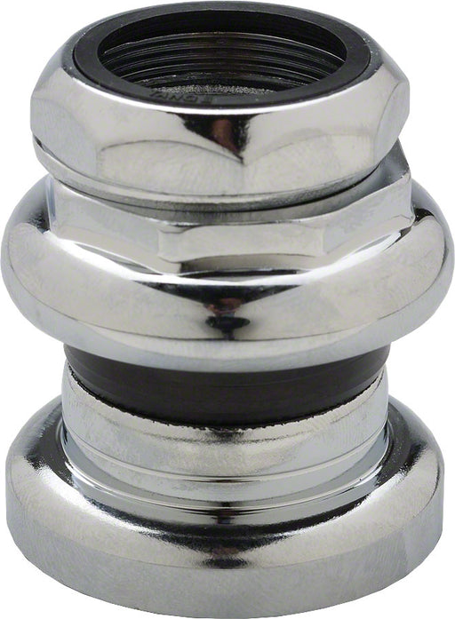 Tange-Seiki Passage New 1" Threaded Headset: 27.0mm Crown Race Chrome