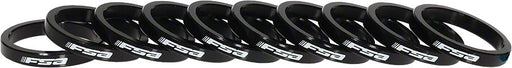 FSA Bag of 10 1-1/8"x5mm Alloy Headset Spacers with Logo