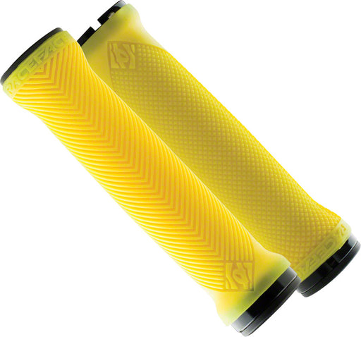 Race Face Lovehandle Grips - Neon Yellow, Lock-On