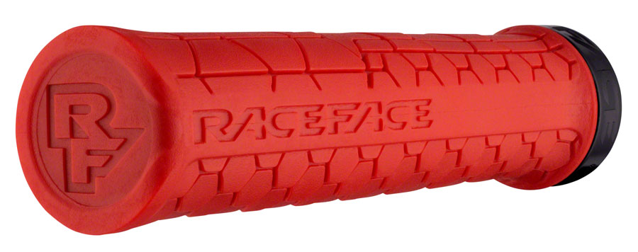 Race Face Getta Grip Lock-On Grips, (30mm) Red/Black