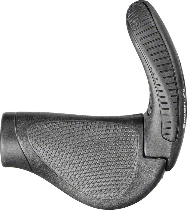 Ergon GP3 Grips - Black/GrayGripshift, Lock-On, Large