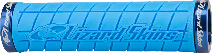 Lizard Skins Logo Lock On Grips Ice Blue