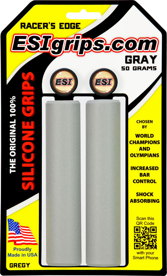 ESI 30mm Racer's Edge Silicone Grips: Gray