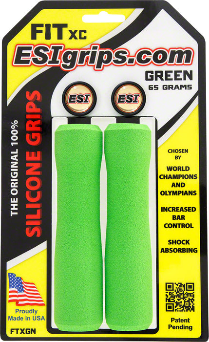 ESI FIT XC Grips: Green
