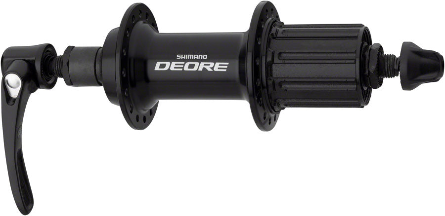 Shimano Deore FH-T610 Rear Hub - QR x 135mm Rim Brake HG10 Black 32H