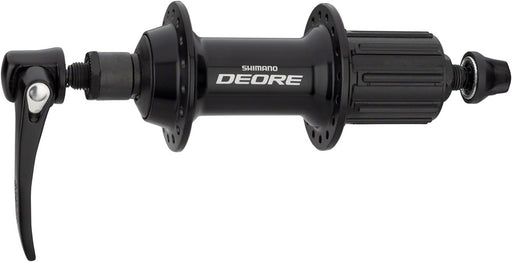 Shimano Deore FH-T610 Rear Hub - QR x 135mm Rim Brake HG10 Black 32H